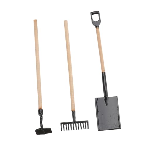 ERINGOGO 1satz Mini Gartenwerkzeug Für Märchengarten Harke Und Schaufel Für Miniatur Landschaftsdekoration Für Kreative Bastelprojekte von ERINGOGO