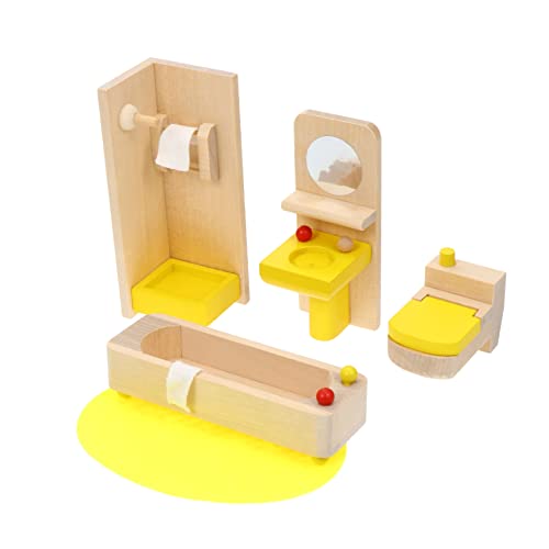 ERINGOGO 1Satz Miniaturhausdekor Teiliges Mini Möbel Für Puppenhaus Realistische Badezimmerausstattung Hochwertige Mini Verzierung Für Kreative DIY Projekte von ERINGOGO