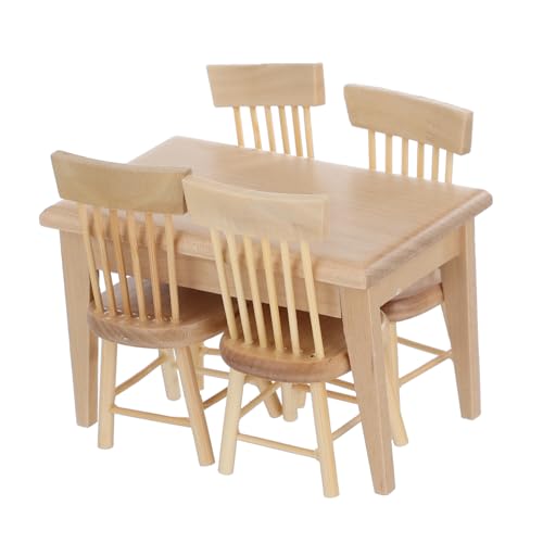 ERINGOGO 1Satz Miniaturmöbel Set Teiliges und Stuhl Modell für Puppenhaus Langlebig für Mini Dekoration und Sorgt für Gemütliche ERINGOGO 1Satz Miniaturmöbel Set Teiliges und Stuhl Modell für Puppenhaus Langlebig für Mini Dekoration und Sorgt für Gemütliche von ERINGOGO