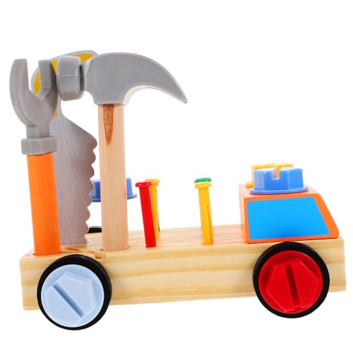 ERINGOGO 1Satz Montessori Werkzeugspielzeug für Schraubenzieher Auto zum Zusammenbauen und Zerlegen Lernspielzeug für Kleine Sicher und Tragbar für Jungen von ERINGOGO