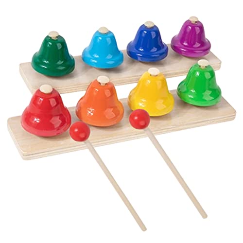 ERINGOGO 1Satz Noten Schreibtischglocken Für Musikinstrumente Zur Musikalischen Früherziehung Handglocken Percussion Instrument Für Kleinkinder Kreatives Für Jungen von ERINGOGO