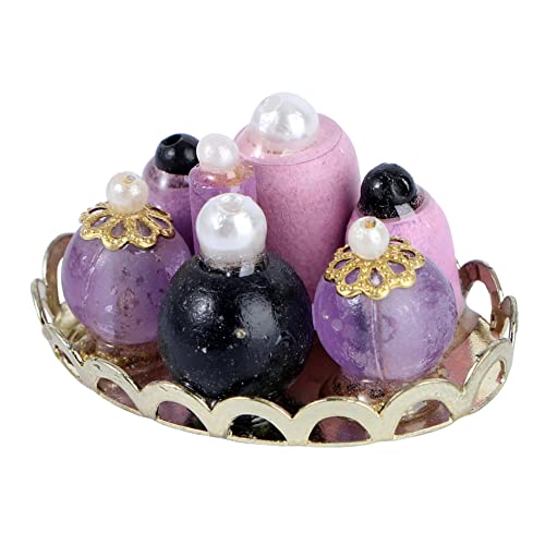 ERINGOGO 1satz Miniatur Perfume Tray Handgefertigtes Deko-Accessoire Für Puppenhaus Und Modellbau Geeignet Für Schlafzimmer Und Badezimmer Mit Exquisitem Design Und Handhabung von ERINGOGO