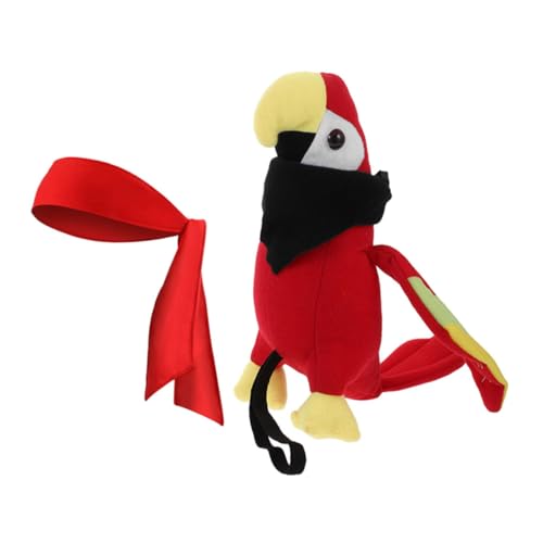 ERINGOGO Piratenkostüm Zubehör Satz mit Piratenpapagei Ausgestopfter Papagei für Schulter Plüsch Requisite für Kinder Kostümparty Halloween Bandana und Accessoires ERINGOGO Piratenkostüm Zubehör Satz mit Piratenpapagei Ausgestopfter Papagei für Schulter Plüsch Requisite für Kinder Kostümparty Halloween Bandana und Accessoires von ERINGOGO