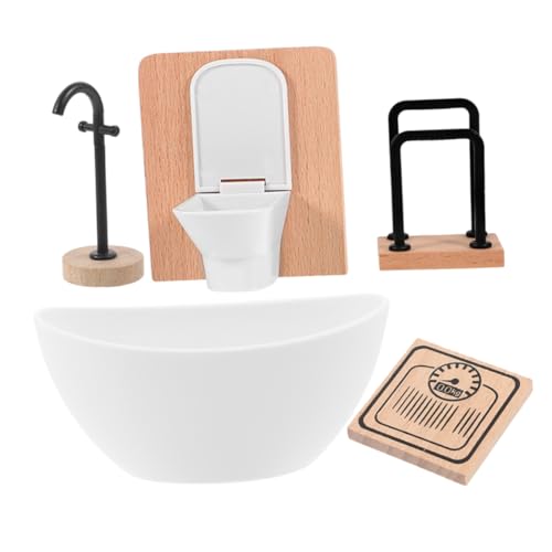 ERINGOGO 1Satz Puppenhaus Badezimmer Möbel Set Teiliges DIY Zubehör für Puppenstuben Realistische Accessoires für Kreative Rollenspiele ERINGOGO 1Satz Puppenhaus Badezimmer Möbel Set Teiliges DIY Zubehör für Puppenstuben Realistische Accessoires für Kreative Rollenspiele von ERINGOGO