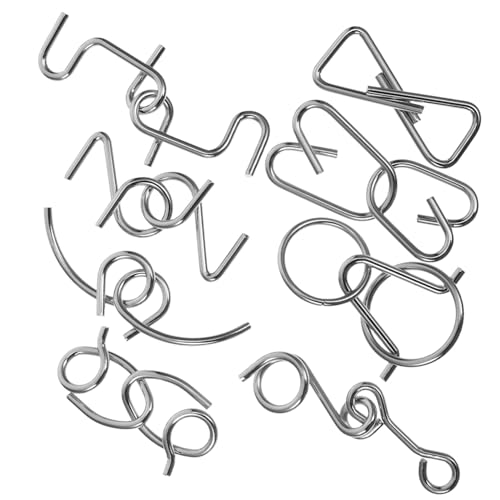 ERINGOGO 1Satz Puzzle Gehirnspielzeug Metall Interlock Rätsel für Erwachsene Fördert und Problemlösungsfähigkeiten Langlebig und Sicher Knobelspielzeug ERINGOGO 1Satz Puzzle Gehirnspielzeug Metall Interlock Rätsel für Erwachsene Fördert und Problemlösungsfähigkeiten Langlebig und Sicher Knobelspielzeug von ERINGOGO