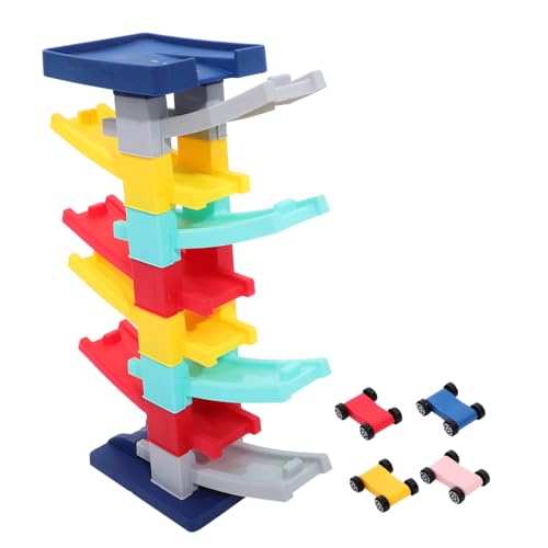 ERINGOGO 1Satz Rennstrecke Spielzeugauto Für Lagige Rampe Mit Fahrzeugen Lernspielzeug Hand Auge Koordination Spaß Für Kleinkinder Und Eltern von ERINGOGO