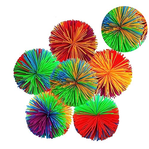 ERINGOGO 1satz Bunte Silikon Stressbälle Weiche Und Flauschige Kugeln Für Entspannung Vielseitig Einsetzbar von ERINGOGO