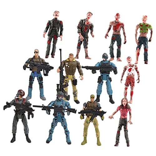 ERINGOGO 1Satz Soldaten Modelle Mit Zombies Bewegliche Action Figuren Aus Zombies Elite Soldaten Und Party Deko von ERINGOGO