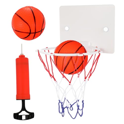 ERINGOGO 1Satz Tragbares Mini Basketballspielzeug für Wandmontage Basketballkorb mit Bällen und Pumpe Indoor für Kleine Stabil und Langlebig von ERINGOGO