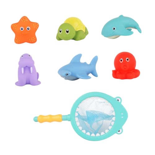 ERINGOGO 1Satz Wasser Spaß Für Junge Mädchen Schwimmende Fische Und Quietschtier Für Badewanne Und Pool Für Kleinkinder Hand Augen Koordination Und Fingerfertigkeit von ERINGOGO