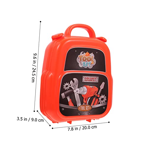ERINGOGO 1Satz Werkzeug Reparaturwerkzeug für Jungen und Mädchen DIY Simulation Werkzeugtasche mit Akkuschrauber und Zubehör Pädagogisches für Kreative von ERINGOGO