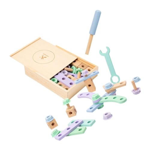 ERINGOGO 1Satz Werkzeugset Für Pädagogisches Holzspielzeug Muttern Lernspielzeug Für Kleinkinder Fördert Feinmotorik Und Kreativität Für Jungen ERINGOGO 1Satz Werkzeugset Für Pädagogisches Holzspielzeug Muttern Lernspielzeug Für Kleinkinder Fördert Feinmotorik Und Kreativität Für Jungen von ERINGOGO