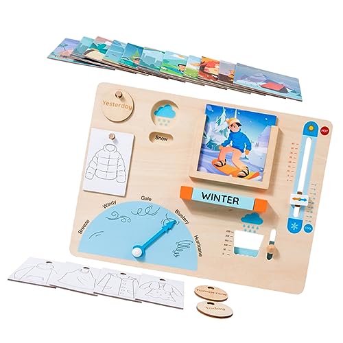 ERINGOGO 1Satz Wetterlernspielzeug für Kleinkinder Montessori Wetterstation für Pädagogisches Holzspielzeug Hand Augen Koordination für Jahre ERINGOGO 1Satz Wetterlernspielzeug für Kleinkinder Montessori Wetterstation für Pädagogisches Holzspielzeug Hand Augen Koordination für Jahre von ERINGOGO