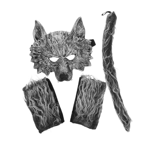 ERINGOGO 1satz Kostüm Zubehör Teiliges Werwolf Cosplay Mit Maske Handschuhen Und Für Halloween Kostümpartys Und Rollenspiele Aus Bequemen Materialien Auffälliges Design von ERINGOGO