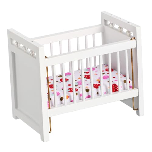 ERINGOGO 1Stk Puppenhaus Krippe Mini- Puppenhausboden Miniatur babybett Spielzeug zum Puppenhausbau Babywiege Spielzeug für Kinder kinderspielzeug Mini-Möbel Krippenminiatur Birke Weiß ERINGOGO 1Stk Puppenhaus Krippe Mini- Puppenhausboden Miniatur babybett Spielzeug zum Puppenhausbau Babywiege Spielzeug für Kinder kinderspielzeug Mini-Möbel Krippenminiatur Birke Weiß von ERINGOGO