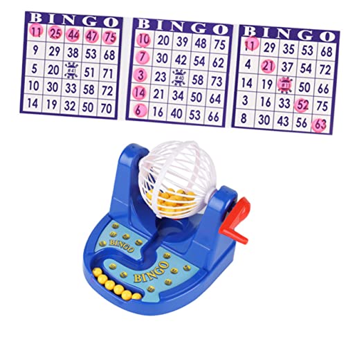 ERINGOGO 1Stück Bingo Spielmaschine Für Simuliertes Interaktives Lernspielzeug Für Unterricht Und Spielspaß Blau von ERINGOGO