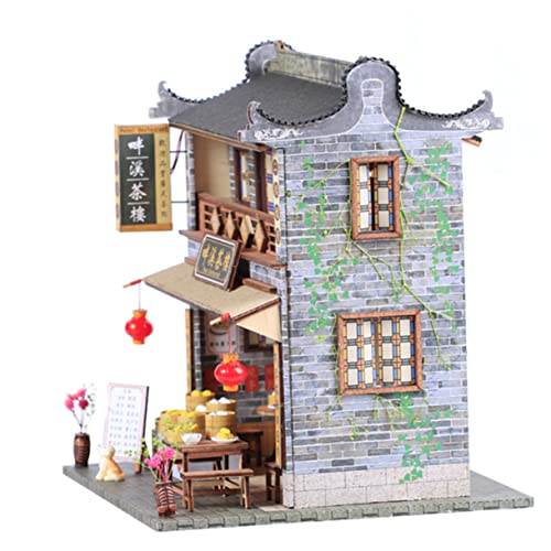 ERINGOGO 1Stück DIY Hausmodell Im Chinesischen Stil Bausatz Für Handgefertigte Miniaturhäuser Modellspielzeug Zum Zusammenbauen Für Kreative Bastler von ERINGOGO
