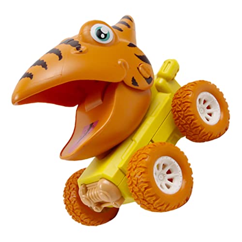 ERINGOGO 1Stück Dinosaurier Autospielzeug Für Trägheitsfahrzeug Mit Cartoon Dino Design Druckgesteuertes Spielzeugauto Farben Für Jungen Und Mädchen Ab Jahr von ERINGOGO