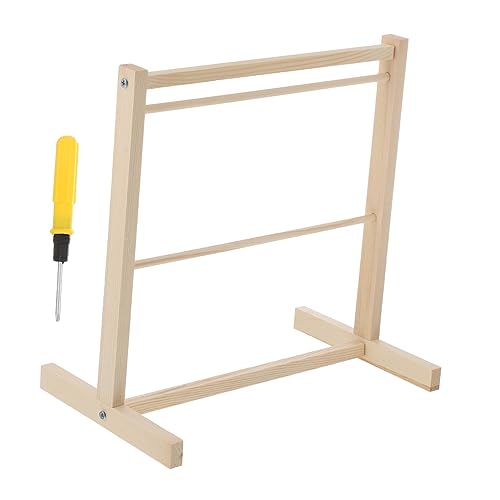 ERINGOGO 1Stück Doppelschichtiger Puppenkleiderständer Aus Holz Mini Kleiderbügel Für Puppen Zur Organisation Von Puppenkleidung Leicht Und Platzsparend Für Kreative ERINGOGO 1Stück Doppelschichtiger Puppenkleiderständer Aus Holz Mini Kleiderbügel Für Puppen Zur Organisation Von Puppenkleidung Leicht Und Platzsparend Für Kreative von ERINGOGO