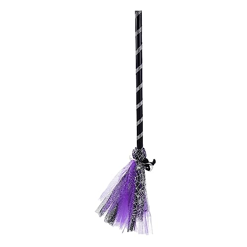 ERINGOGO 1Stück Halloween Besen Prop für Hexenbesen für Kostümparty Halloween Dekoration und Cosplay Hochwertiges Langlebiges Material für Sicheres Spielvergnügen von ERINGOGO