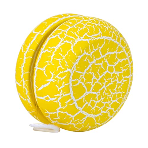 ERINGOGO 1Stück Holz Ball für Gelbes Rissdesign Fördert Handgelenkskraft und Farberkennung Tragbar und Leicht zu Lagern für Fans von ERINGOGO