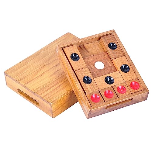 ERINGOGO 1Stück Holz Schachbrett Für Klassisches Mit Runden Und Rot Pädagogisches Brettspiel Logikfähigkeiten ERINGOGO 1Stück Holz Schachbrett Für Klassisches Mit Runden Und Rot Pädagogisches Brettspiel Logikfähigkeiten von ERINGOGO