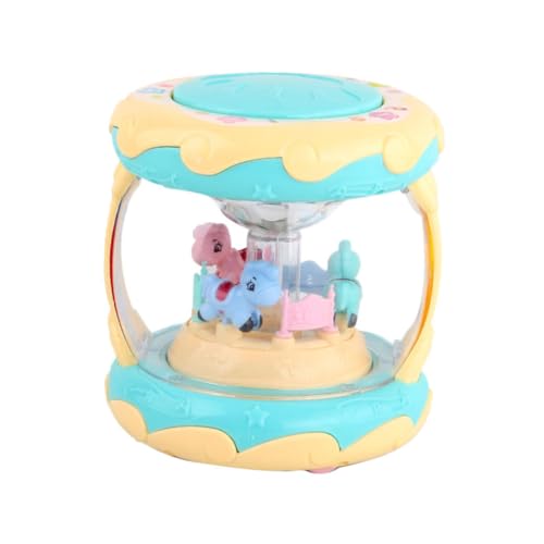 ERINGOGO 1Stück Karussell Handtrommel mit Licht und Musik Frühpädagogisches für Kleinkinder Cartoon Design Batteriefrei Fördert Fantasie für Babyaktivitäten ERINGOGO 1Stück Karussell Handtrommel mit Licht und Musik Frühpädagogisches für Kleinkinder Cartoon Design Batteriefrei Fördert Fantasie für Babyaktivitäten von ERINGOGO