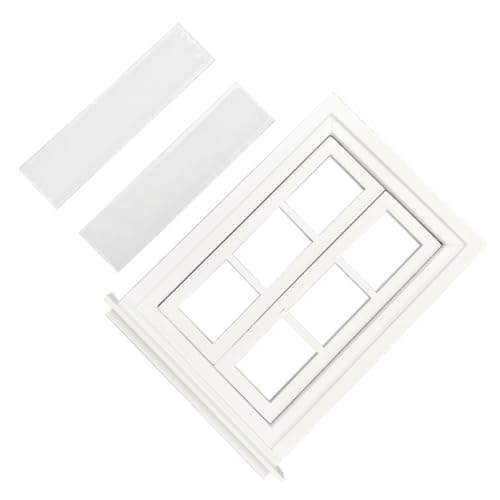 ERINGOGO 1Stück Mini Möbel Fenster Modell Doppelt Offenes Design für Puppenhaus Fächer für Handgefertigte Projekte und DIY ERINGOGO 1Stück Mini Möbel Fenster Modell Doppelt Offenes Design für Puppenhaus Fächer für Handgefertigte Projekte und DIY von ERINGOGO