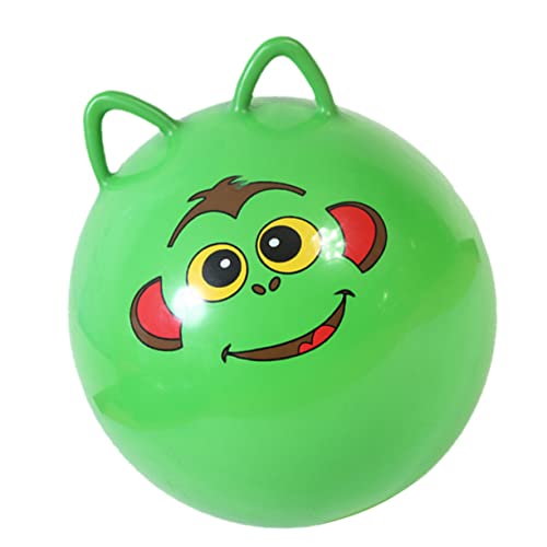 ERINGOGO 1Stück Springender Ball Mit Cartoon Ohrgriffen Aufblasbarer Fitnessball PVC Fitnessgerät Zufälliger Farbe Für Erwachsene von ERINGOGO