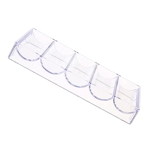 ERINGOGO 1Stück Transparente Poker Robuste Aufbewahrungsbox für Chips für Organisation von Spielchips Transparentes Design Platzsparend und Langlebig von ERINGOGO