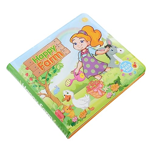 ERINGOGO 1Stück Wasserdichtes Buch für Kleinkinder für Frühe Bildung Interaktives Bilderbuch mit Geräuschen für Badespaß und Lernspiele der Badewanne Fördert Kognitive von ERINGOGO