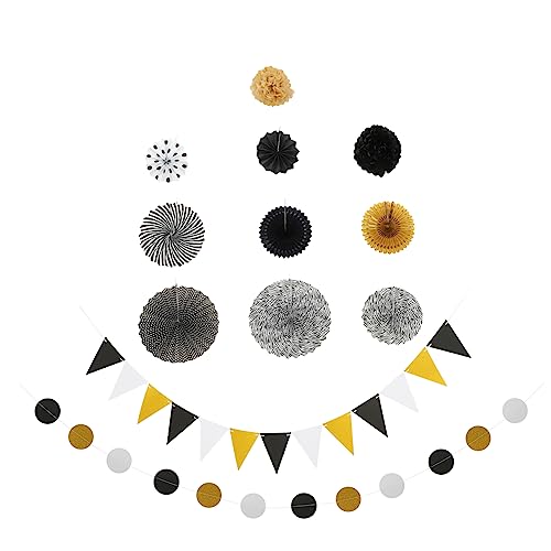 ERINGOGO 1satz Halloween Papier Banner Teiliges Schwarzes Und Goldenes Deko Partys Hochzeiten Halloween-feiern Und Mehr Einfach Aufzuhängen Und Leicht Zu Lagern ERINGOGO 1satz Halloween Papier Banner Teiliges Schwarzes Und Goldenes Deko Partys Hochzeiten Halloween-feiern Und Mehr Einfach Aufzuhängen Und Leicht Zu Lagern von ERINGOGO