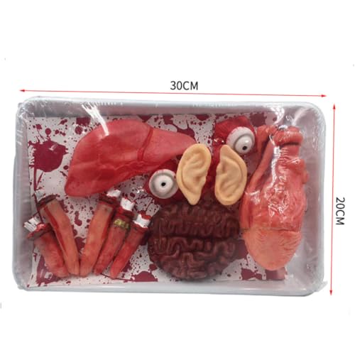 ERINGOGO 2 Boxen Halloween Organ Teiliges Gruselige Körperteile für Halloween Dekoration und Scherzartikel Wiederverwendbar Leicht für Party Haunted House Cosplay Geeignet von ERINGOGO