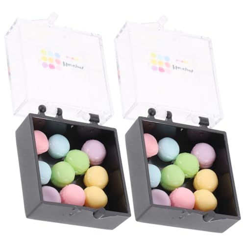 ERINGOGO 2er Set Simulierte Mini-Macarons Mini-Dessert Für Puppenhaus- von ERINGOGO