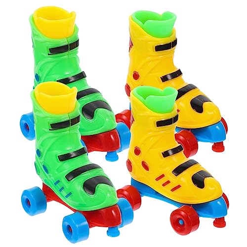 ERINGOGO 2 Paar Lustiges Skate- Finger-Skate-Modell Zum Stressabbau Bildungsspielzeug Kompaktes Desktop- Skate-Modell Lernen Fingerskate Plastik Zufällige Farbe von ERINGOGO