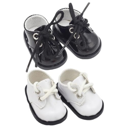 ERINGOGO 2 Paar Mini Puppe Schuhe Baby Puppe Miniatur Schuhe Puppe Dekorative Zubehör von ERINGOGO