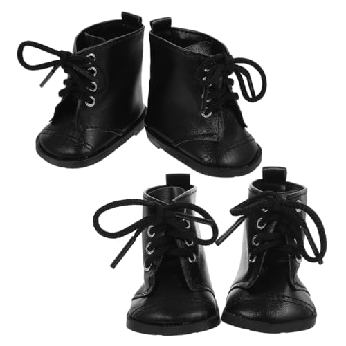 ERINGOGO 18 Zoll Puppenhaus Puppe Mode Stiefel 2 Paar Für Mädchen Puppe Mini Hausschuhe Ornamente Puppe Schuhe Zubehör von ERINGOGO
