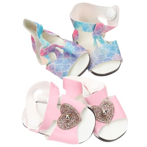 ERINGOGO 2 Paare Mini Puppenschuhe für Puppen Leichte Kunststoff Sommerschuhe Puppenzubehör für Dekorative Mini Hausschuhe für Puppenhaus Deko ERINGOGO 2 Paare Mini Puppenschuhe für Puppen Leichte Kunststoff Sommerschuhe Puppenzubehör für Dekorative Mini Hausschuhe für Puppenhaus Deko von ERINGOGO