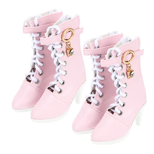 ERINGOGO 2 Paare Puppen High Heel Stiefel Mini Doll Schuhe Ersatz Hoher Absatz Prinzessin Puppen Zubehör Rosa Spitze Stiefel ERINGOGO 2 Paare Puppen High Heel Stiefel Mini Doll Schuhe Ersatz Hoher Absatz Prinzessin Puppen Zubehör Rosa Spitze Stiefel von ERINGOGO
