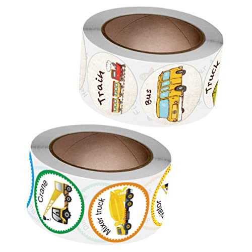 ERINGOGO 2 Rollen Belohnungsaufkleber mit Fahrzeugmotiven Selbstklebende Sticker für Lehrer zur Kinderbelohnung Praktische Dekoration für Klassenzimmer und Partys ERINGOGO 2 Rollen Belohnungsaufkleber mit Fahrzeugmotiven Selbstklebende Sticker für Lehrer zur Kinderbelohnung Praktische Dekoration für Klassenzimmer und Partys von ERINGOGO