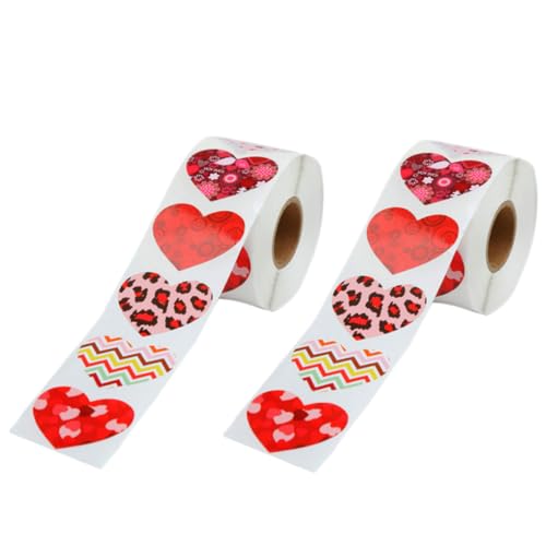 ERINGOGO Valentinstag Versiegelungsbeutel Versiegelungsaufkleber Umschlagetiketten Herzform Für Hochzeitstagsgeschenk von ERINGOGO