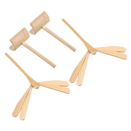 ERINGOGO 2 STÜCK Handgefertigtes Teiliges Bambus Balancespielzeug Pädagogisches Drachenfliegenmodell für Fördert Motorische Entwicklung und Konzentration Sicheres Material für Jungen und von ERINGOGO