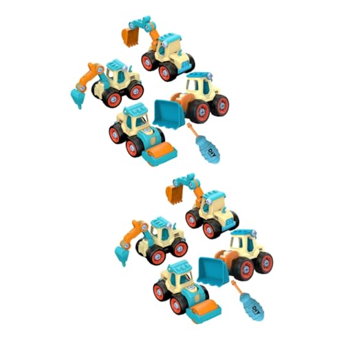 ERINGOGO 2 Sätze Bagger Spielzeug Abnehmbares LKW-Spielzeug Baufahrzeug Spielzeug Karinifizierendes Spielzeug Lastwagen Für Jungs Spielsets Für Spielzeugfahrzeuge Plastik Modell Klein Kind von ERINGOGO