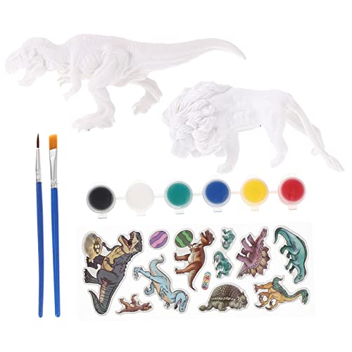 ERINGOGO 2 Sätze DIY Dinosaurier Malset für Teiliges mit Bemalbaren Dinosaurier Modellen Kreative Bastelaktivität für Jungen und für Partys und Dekoration ERINGOGO 2 Sätze DIY Dinosaurier Malset für Teiliges mit Bemalbaren Dinosaurier Modellen Kreative Bastelaktivität für Jungen und für Partys und Dekoration von ERINGOGO