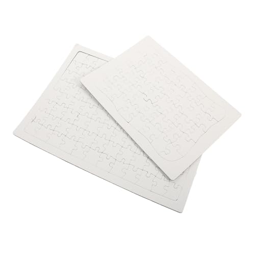 ERINGOGO 2 Sätze DIY Sublimationspuzzle Teile Rechteckig Leere Malpuzzle zum Bemalen Kreatives Haushaltsspielzeug Fantasie und Feinmotorik von ERINGOGO