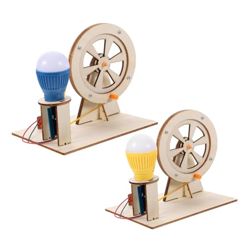 ERINGOGO 2 Sätze Handkurbel Generator DIY aus Holz für Wissenschaftliche Experimente Lernspielzeug Praktisches Bildungsmodell zum Selberbauen und Experimentieren Zufällige ERINGOGO 2 Sätze Handkurbel Generator DIY aus Holz für Wissenschaftliche Experimente Lernspielzeug Praktisches Bildungsmodell zum Selberbauen und Experimentieren Zufällige von ERINGOGO