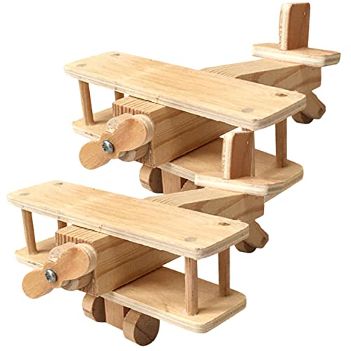 ERINGOGO 2 Sätze Holz Puzzle Modellbau DIY Lernspielzeug für Hand Auge Koordination und Kreatives Sicher Glatte Oberfläche Pädagogisch Geeignet von ERINGOGO
