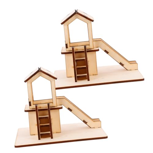 ERINGOGO 2 Sätze Holzbausatz DIY Lernspielzeug Holzpuzzle Modell Bauspielzeug Fördert Kreativität Geduld Handwerkliches Geschick für Jugendliche von ERINGOGO