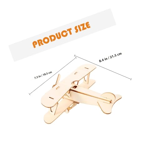 ERINGOGO 2 Sätze Holzpuzzle Flugzeug Modell DIY Luftfahrt Bausatz aus Holz Leicht Sicher Dekorativ Kreatives Bastelset für Junge Mädchen und Jungen von ERINGOGO