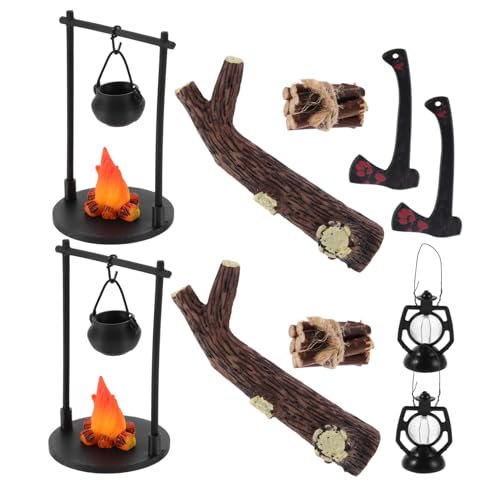 ERINGOGO 2 Sätze Miniatur Ofen und Lagerfeuer Modell Realistische Puppenhaus Hängender Herd Holzofen Mikro Landschaftsdekor für Innenraum Kleine Szene Accessoires für Spiel und Sammlung ERINGOGO 2 Sätze Miniatur Ofen und Lagerfeuer Modell Realistische Puppenhaus Hängender Herd Holzofen Mikro Landschaftsdekor für Innenraum Kleine Szene Accessoires für Spiel und Sammlung von ERINGOGO